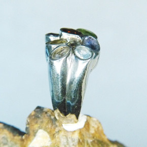 Silberring Zirkonia multicolor W 19
