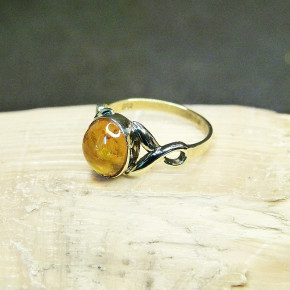 Goldring 333/- mit Bernstein W18,2