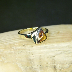 Goldring 333/- mit Bernstein W17,2
