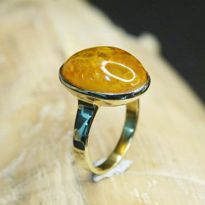 Goldring 333/- mit Bernstein W17,2