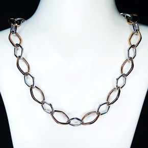 Collier/Kette Edelstahl rosévergoldet 50cm