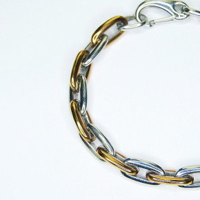 Armband Edelstahl bicolor