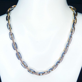 Collier/Kette Edelstahl bicolor 47cm