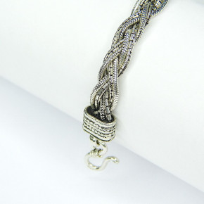 Armband Silber 925/- geflochten