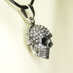 Totenkopf-Anhänger Edelstahl