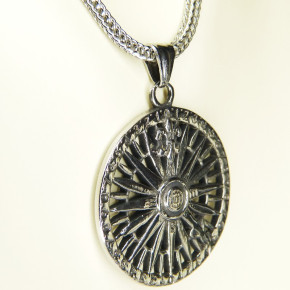 Edelstahlanhänger "Windrose mit Kette"