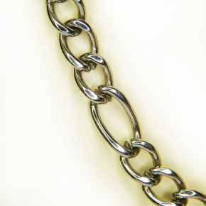 Figarokette rund Edelstahl 56cm