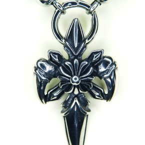 lange Kette Onix/Edelstahl