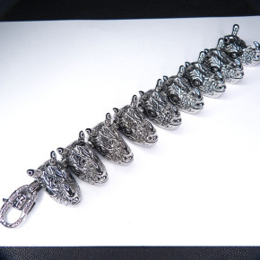 XXL-Armband Edelstahl massiv 23,5cm