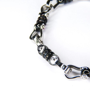 Armband Edelstahl teilweise geschwärzt