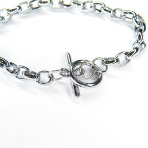 Edelstahl-Armband mit Knebelverschluss