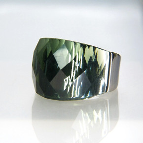 Edelstahlring mit Zirkonia Größe 60 (Ø ca. 19,1 mm)