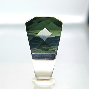 Edelstahlring mit Zirkonia Größe 60 (Ø ca. 19,1 mm)