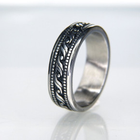 Edelstahl Motivring Größe 67 (Ø ca. 21,3 mm)