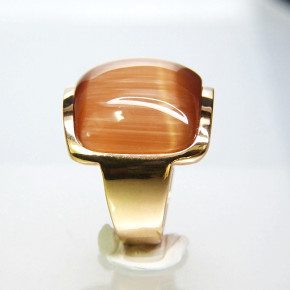Edelstahlring rosé "coffee" Größe 55 (Ø ca. 17,5 mm)
