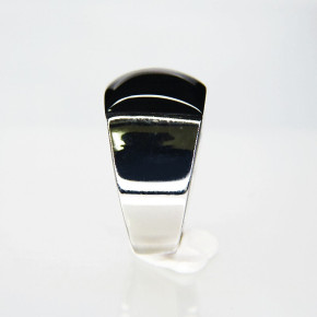 Edelstahlring mit Glas W 17,5