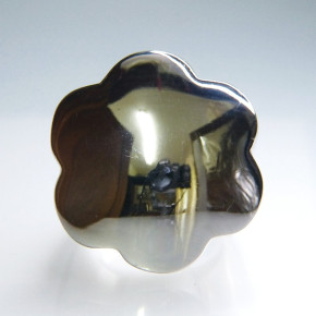 massiver Edelstahlring gewellt Größe 56 (Ø ca. 17,8 mm)