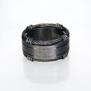 Edelstahlring geschwärzt Größe 66 (Ø ca. 21 mm)