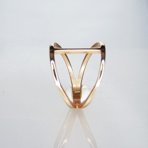 zarter Edelstahlring rosévergoldet Größe 54 (Ø ca. 17,2 mm)