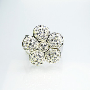 Edelstahlring "Blume" W 18,1