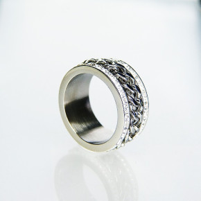 Edelstahlring "Spinning" Größe 59 (Ø ca. 18,8 mm)