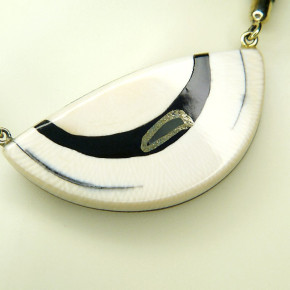 kleines Mammut-Collier mit Jade