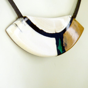 großes Mammut-Collier mit Malachit