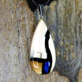 Tropfenanhänger mit Lapislazuli