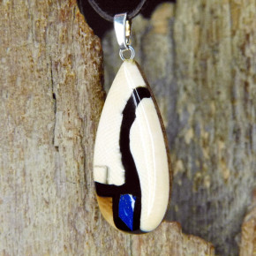 Tropfenanhänger mit Lapislazuli