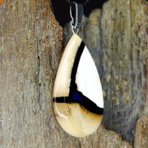 Tropfenanhänger mit Lapislazuli