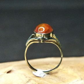 Goldring 333/- mit Bernstein W18