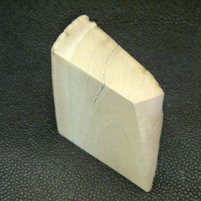 Mammut-Zuschnitt mit Rinde ca.50x44-42x20-2,5mm