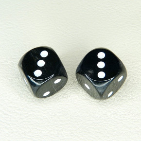 2er-Set Würfel Wasserbüffelhorn