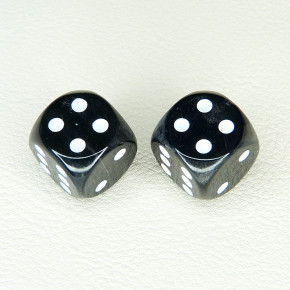 2er-Set Würfel Wasserbüffelhorn