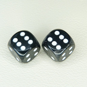 2er-Set Würfel Wasserbüffelhorn