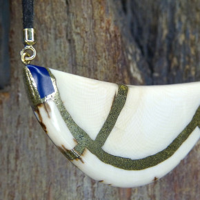 Mammut-Collier mit Lapislazuli