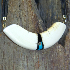 Mammut-Bogencollier mit Malachit