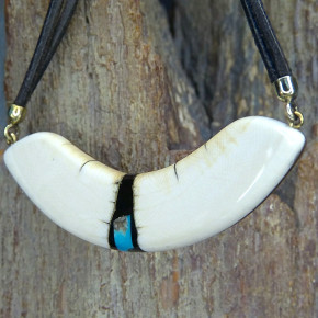 Mammut-Bogencollier mit Malachit
