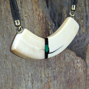 Mammut-Bogencollier mit Malachit