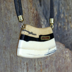 kleines Mammut-Collier mit Achat