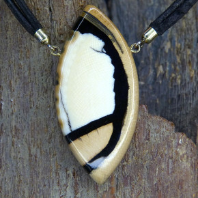 Mammut-Navettecollier creme/braun