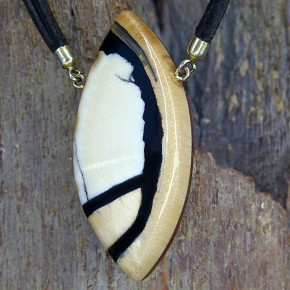 Mammut-Navettecollier creme/braun