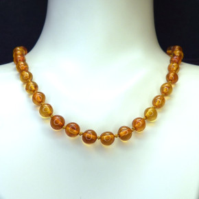 Barockkette Naturbernstein ca. 39 bis 45cm