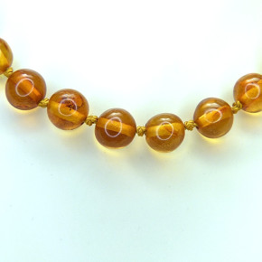 Barockkette Naturbernstein ca. 39 bis 45cm
