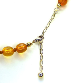 Barockkette Naturbernstein ca. 39 bis 45cm