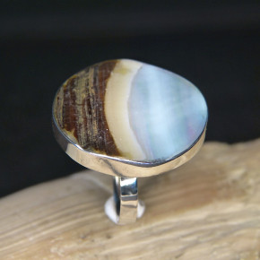 Silberring mit Perlmutt W19