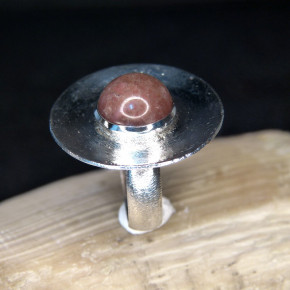 Silberring mattiert mit Jaspis