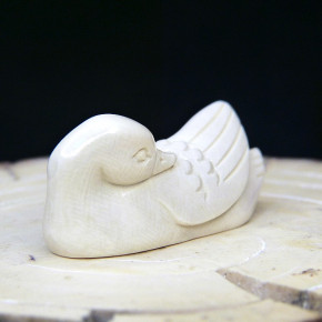 Ente aus Mammutelfenbein